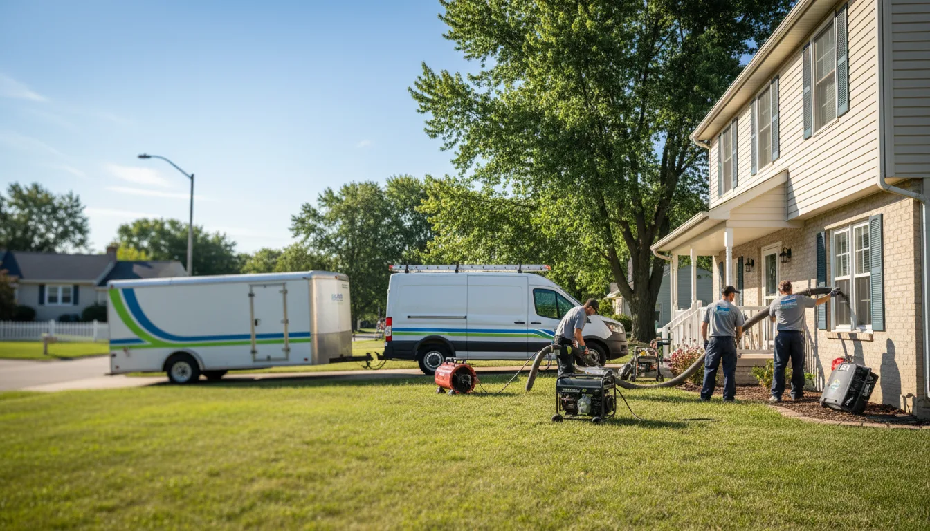 Flooded Basement Restoration And Cleanup With Repair in Rutland, OH near me